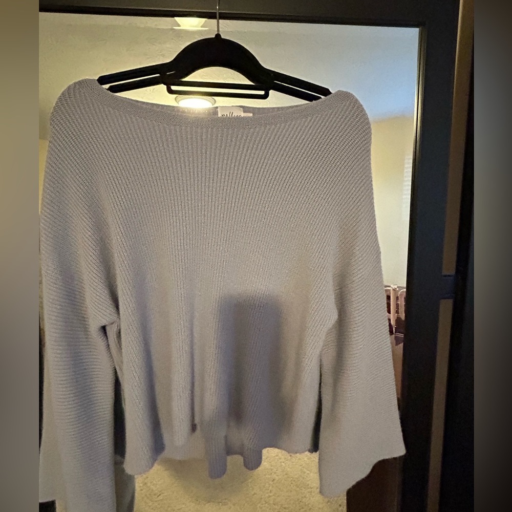 Princess Polly ‘Laneway’ Baby Blue Cropped Sweater